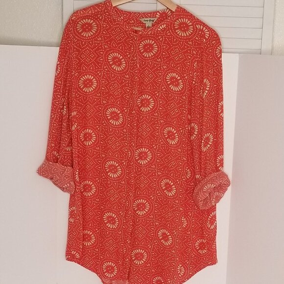 Lucky Brand Boho 70's Inspired Button Down - Picture 4 of 5